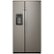 Front. GE - Profile Series 22.1 Cu. Ft. Side-by-Side Counter-Depth Refrigerator.
