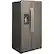Left. GE - Profile Series 22.1 Cu. Ft. Side-by-Side Counter-Depth Refrigerator.