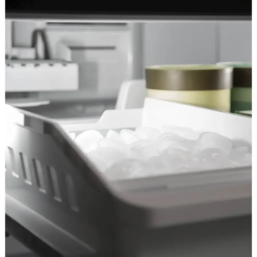 Alt View 12. GE - 21.0 Cu. Ft. Bottom-Freezer Refrigerator - High Gloss White.