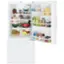 Alt View 1. GE - 21.0 Cu. Ft. Bottom-Freezer Refrigerator - High Gloss White.