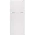 GE - 24 in. Wide 11.6 Cu. Ft. Top-Freezer Refrigerator with ENERGY STAR Certification - White
