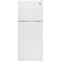 GE - 11.6 Cu. Ft. Top-Freezer Refrigerator - White - Front_Zoom
