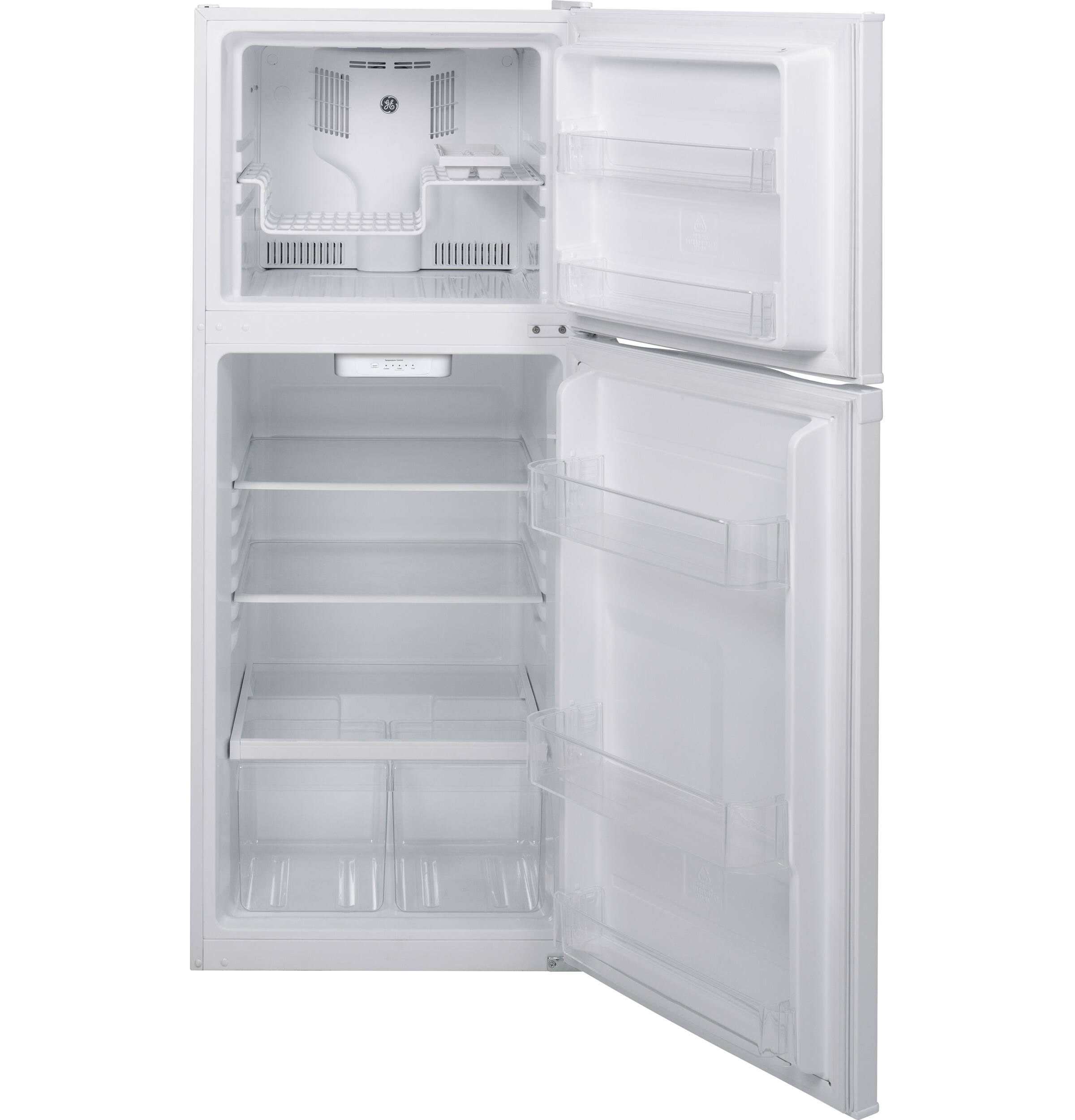 Alt View 13. GE - 11.6 Cu. Ft. Top-Freezer Refrigerator - White.