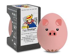 BrainStream - Piggy BeepEgg Egg Timer Plays Tunes for Soft Medium & Hard Boiled - Pink