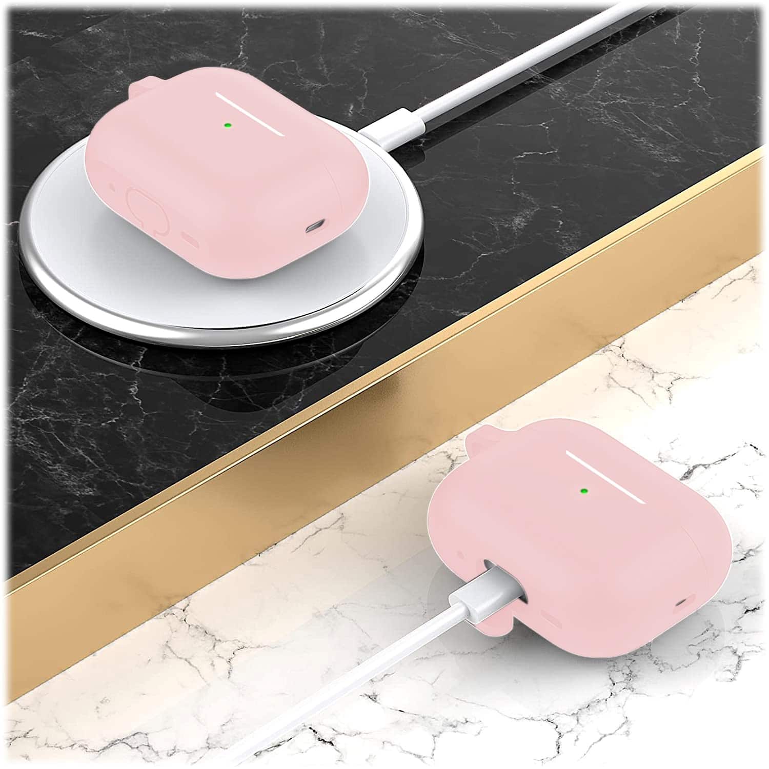 Alt View 15. SaharaCase - Case for Apple AirPods Pro (2nd Generation 2022) - Pink.