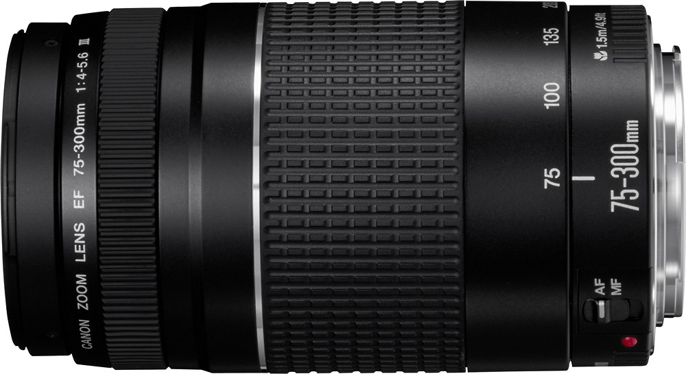 Alt View 2. Canon - EOS Rebel SL1 DSLR Camera with 18-55mm STM and 75-300mm III Lenses - Black.