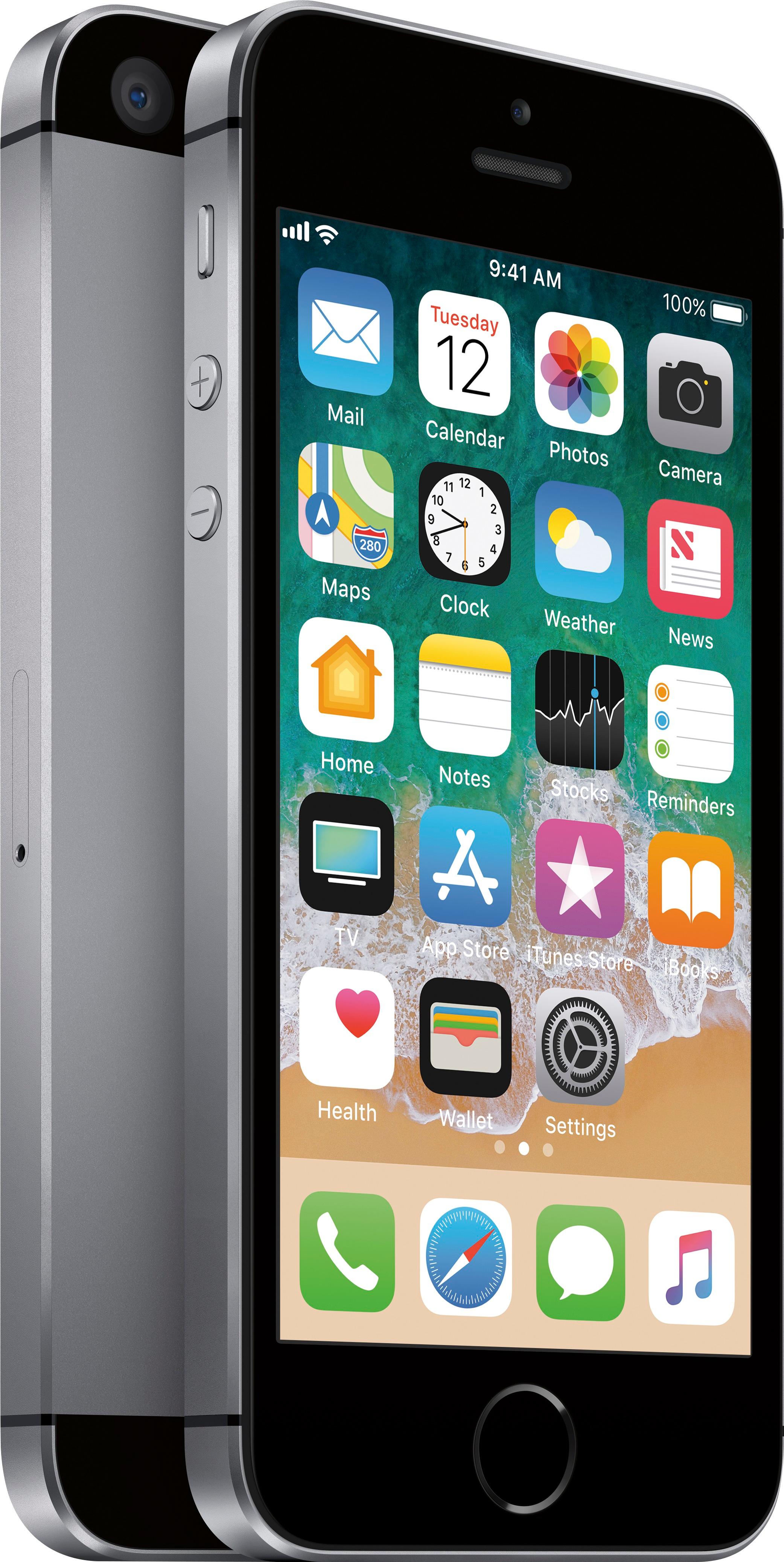 Best Buy Apple iPhone SE 16GB Space Gray (Verizon) MLLY2LL/A