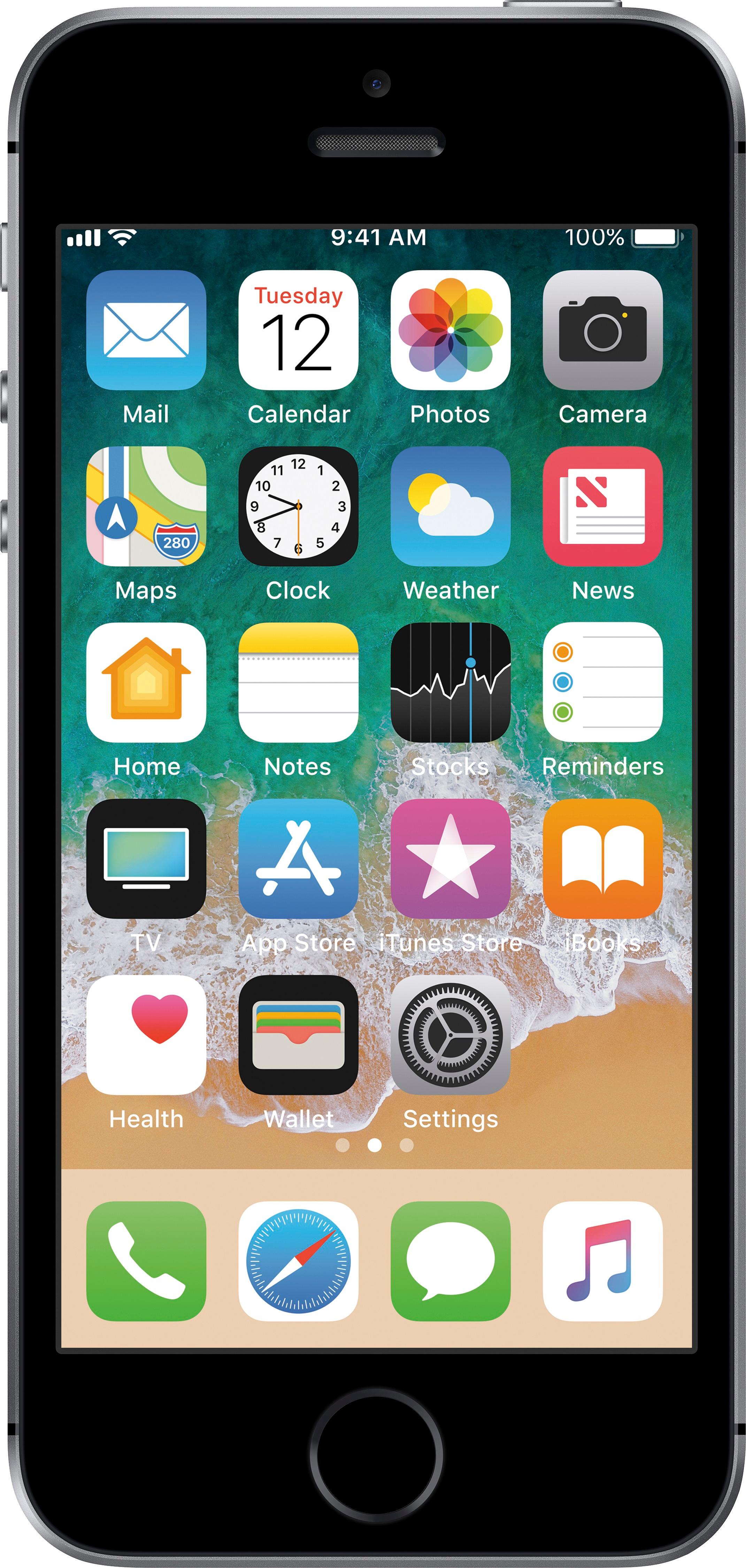 Plotselinge afdaling Brandewijn berekenen Best Buy: Apple iPhone SE 64GB Space Gray (Verizon) MLMF2LL/A