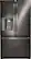 Front. LG - 24.1 Cu. Ft. French Door Refrigerator - Black stainless steel.