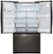 Alt View Zoom 2. LG - 24.1 Cu. Ft. French Door Refrigerator - Black stainless steel.