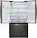 Alt View 2. LG - 24.1 Cu. Ft. French Door Refrigerator - Black stainless steel.