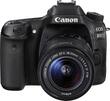 Canon - EOS 80D DSLR Camera with 18-55mm IS STM Lens - Black - Larger Front