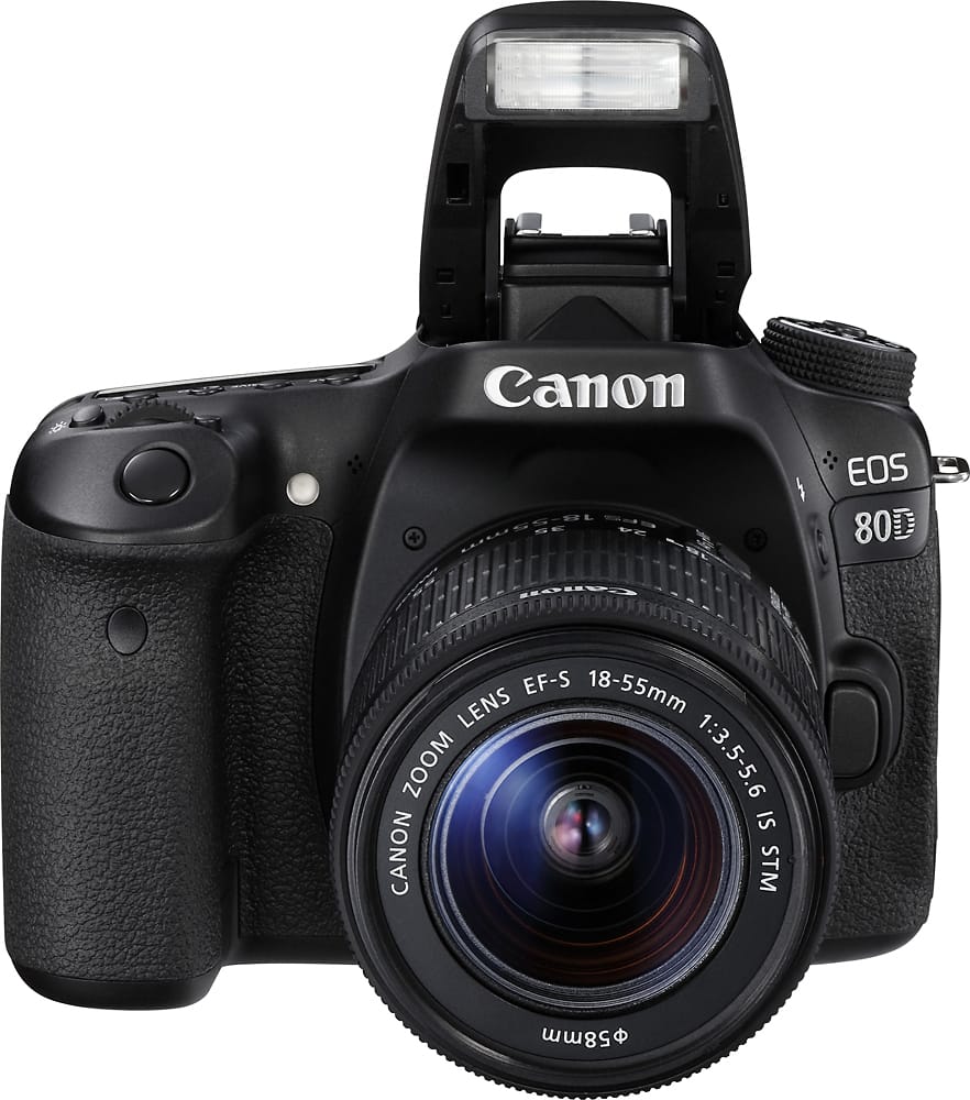 Best Buy: Canon EOS 80D DSLR Camera with 18-55mm IS STM Lens Black