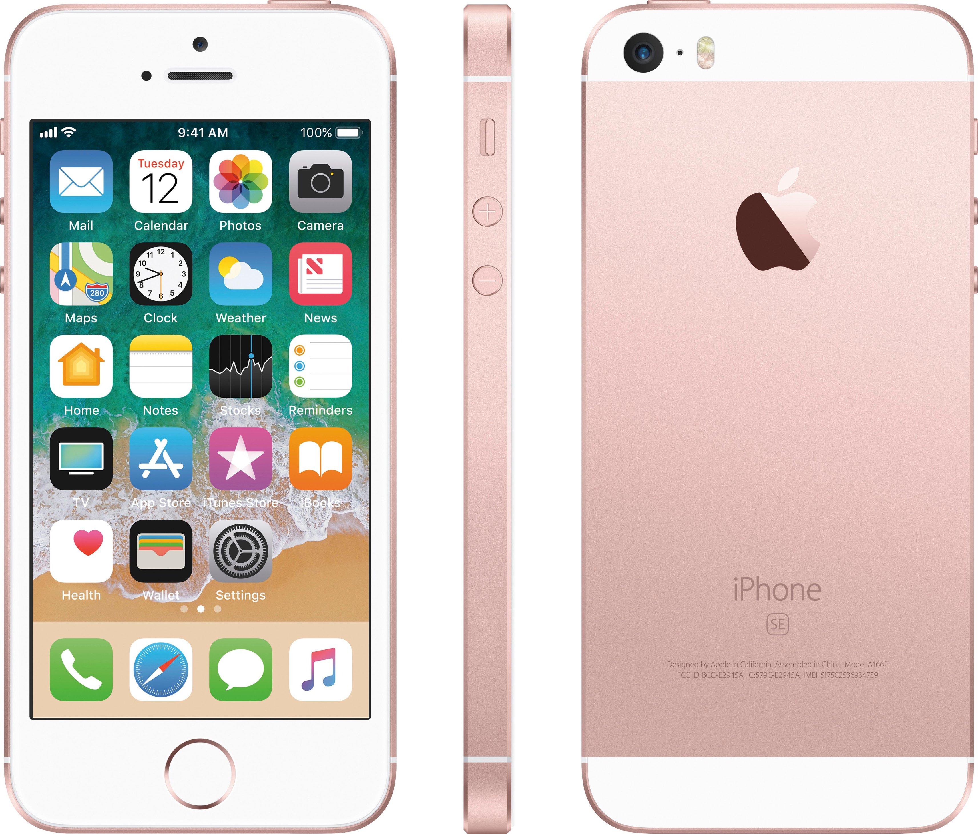 Best Buy Apple Iphone Se 64gb Rose Gold At T Mlxl2ll A