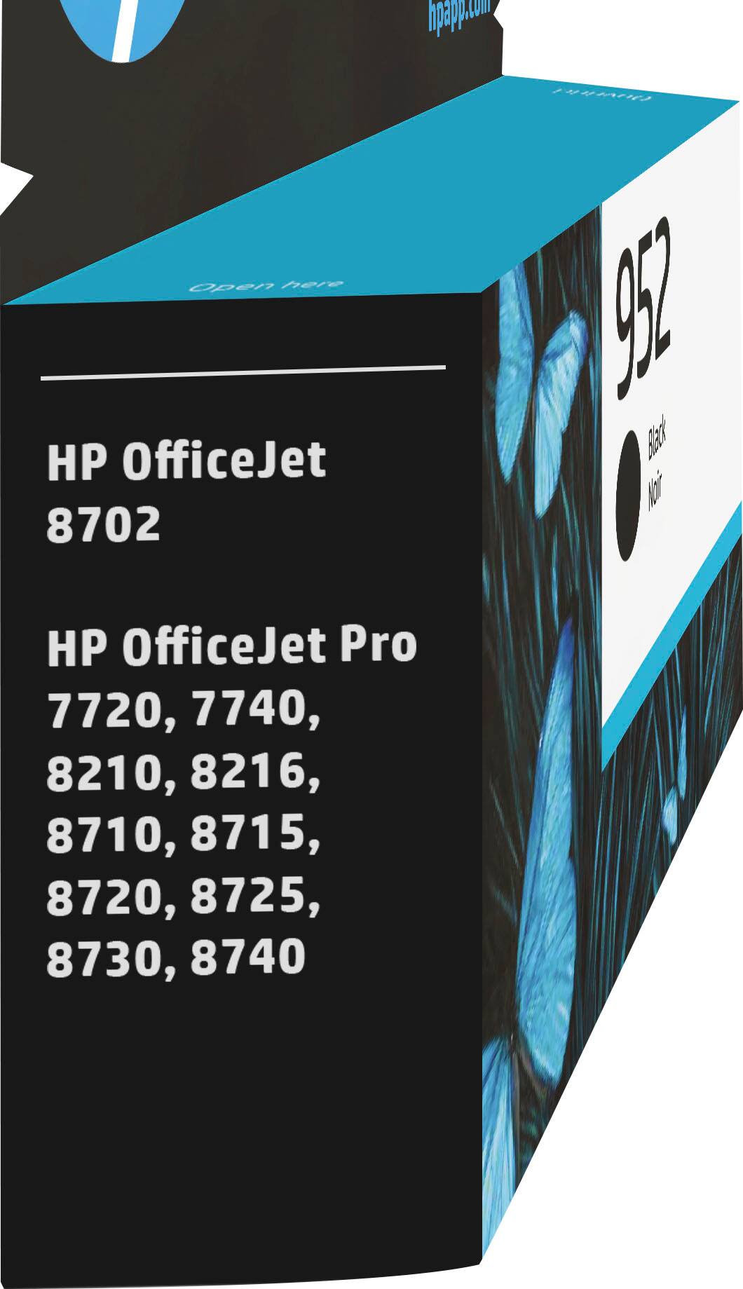 Alt View 12. HP - 952 Standard Capacity Ink Cartridge - Black.