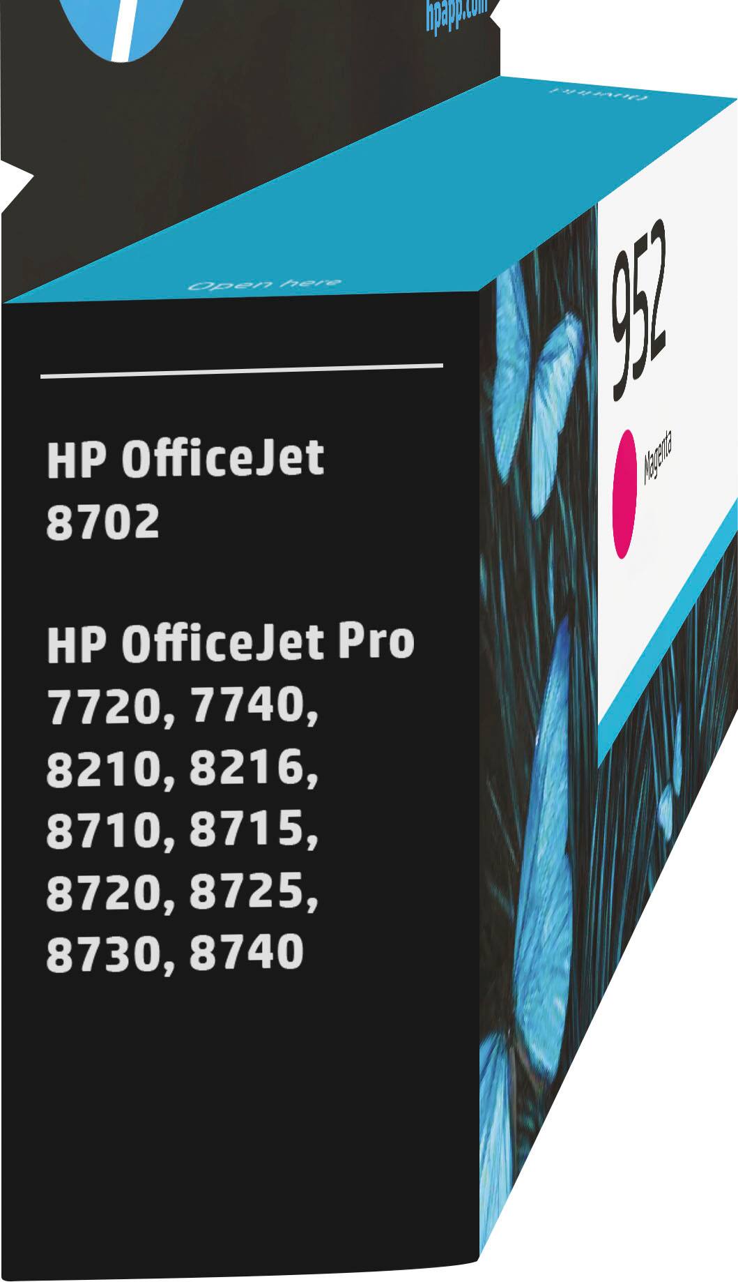 Alt View 12. HP - 952 Standard Capacity Ink Cartridge - Magenta.