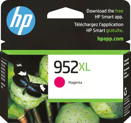 Front. HP - 952XL High-Yield Ink Cartridge - Magenta.