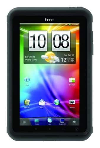 Front Standard. OtterBox - Defender Series Case for HTC Flyer and EVO View 4G Tablets - Black.