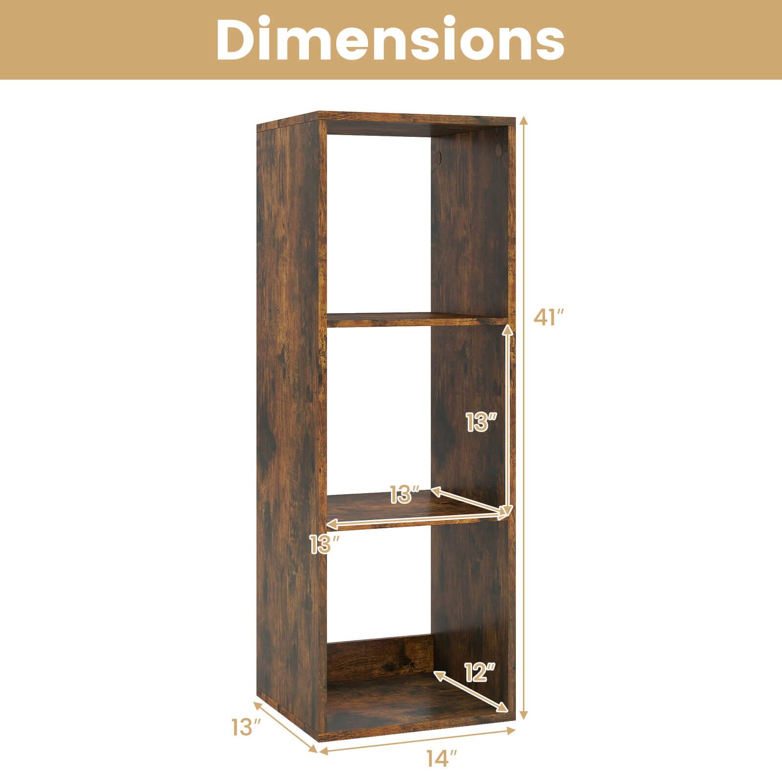 Dimensions: 41" x 13" x 13" x 13" x 12" x 14"
