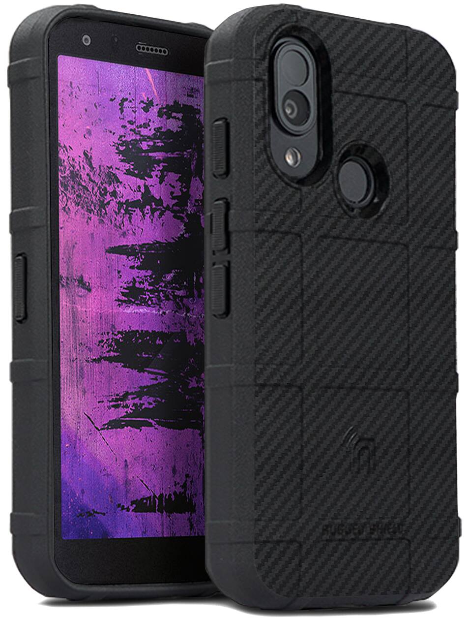 Front. Nakedcellphone - Special Ops Case for CAT S62 Pro Phone - Carbon Fiber.