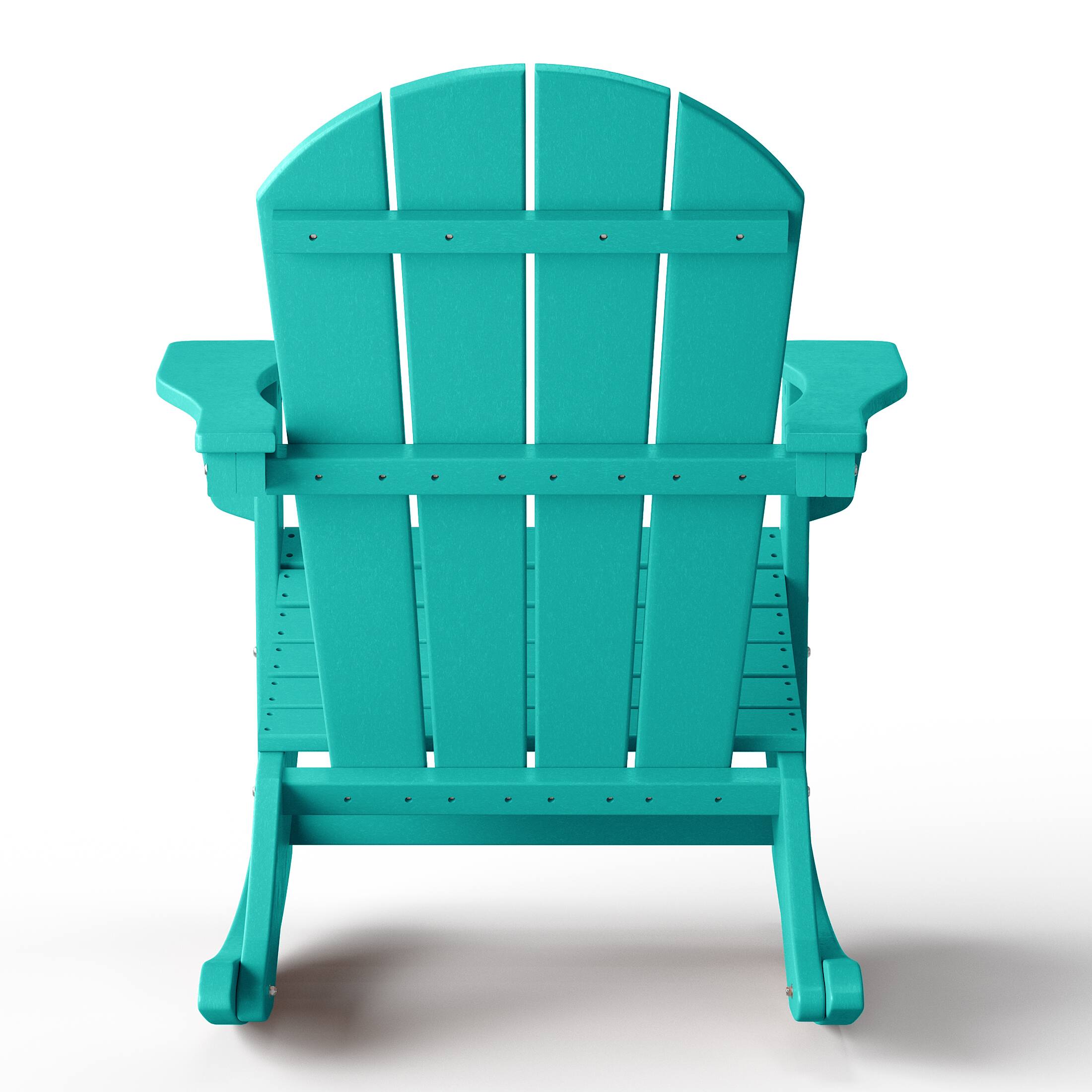 Alt View 2. WestinTrends - WestinTrends Malibu Outdoor / Patio Poly Adirondack rocking chair - Turquoise.