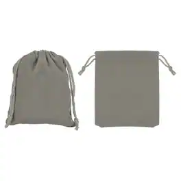 Unique Bargains - Bluetooth Headphone Bag, 2pcs 3.94x3.15 Inch Travel Headset Carrying Storage Pouch Drawstring for Over-Ear Headphones - Gray