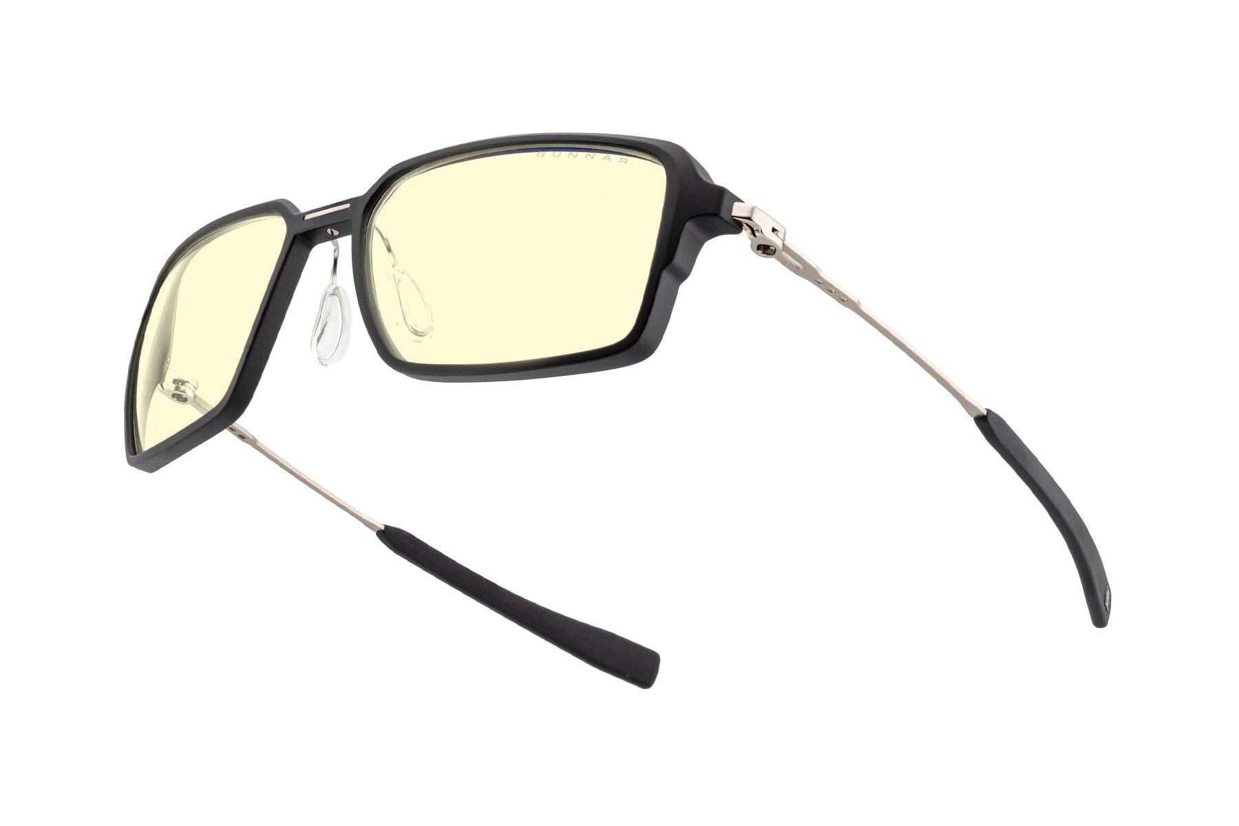 GUNNAR Gaming Glasses Echo, Onyx, Amber Lens Blue Light Blocking ...