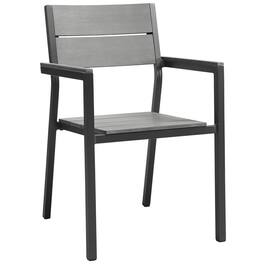 Maine Dining Outdoor Patio Armchair by Modway - Brown Gray