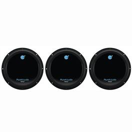 Planet Audio - 12" 1800 Watt Car Audio Power Single Subwoofer DVC 4 Ohm (3 Pack) - Black