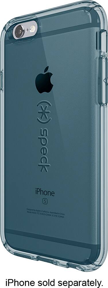 Front Zoom. Speck - CandyShell Clear Back Cover for Apple iPhone 6 and 6s - Rainstorm blue.