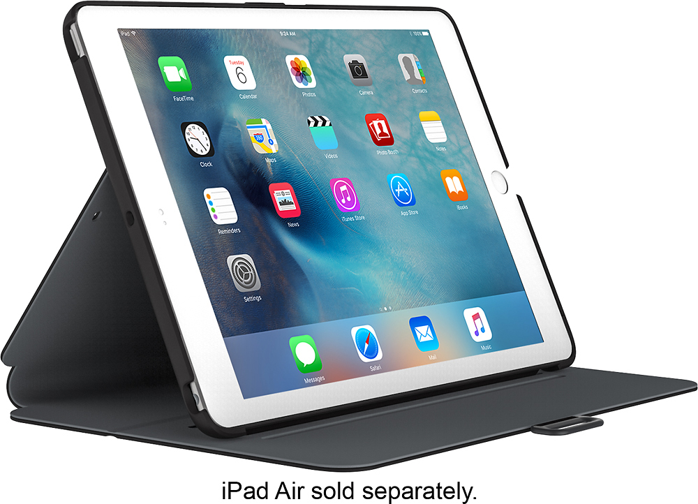 Speck StyleFolio Case for 9.7-inch Apple iPad Pro Black/Slate Gray  77233-B565 - Best Buy