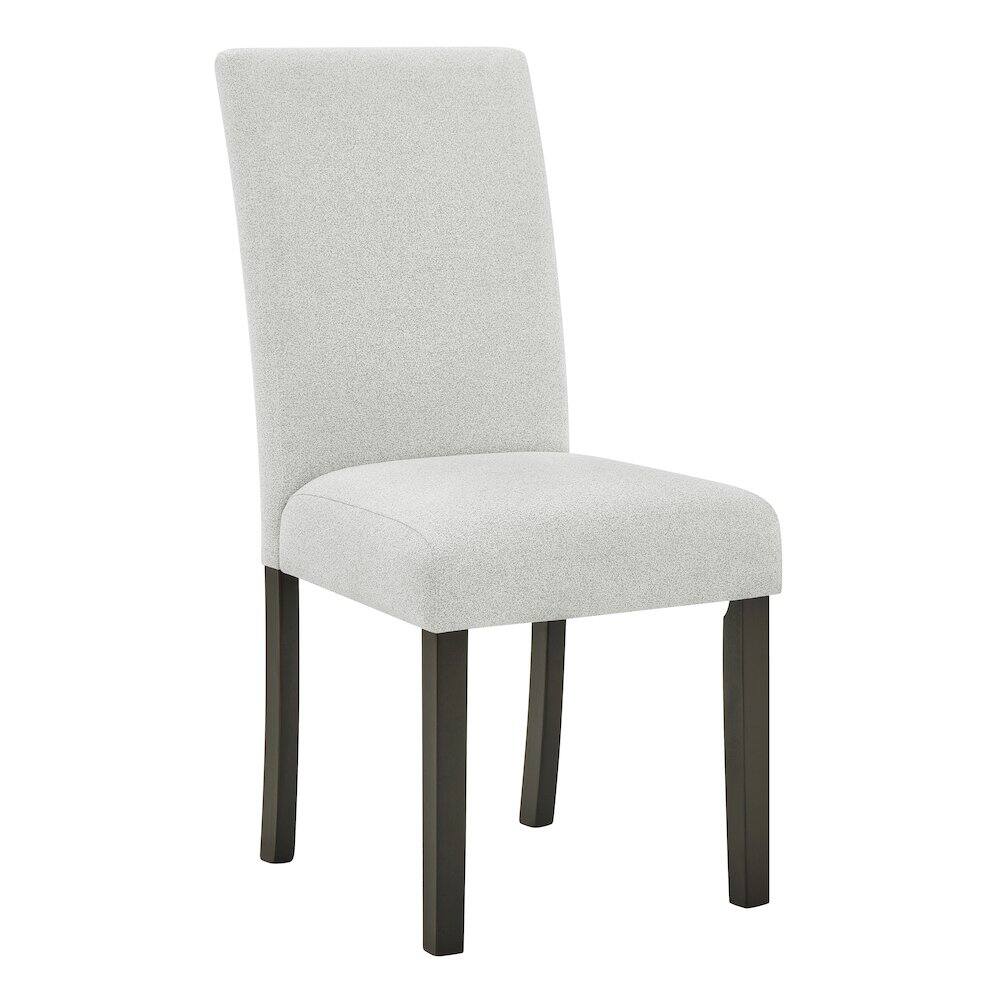 Left. New Classic Furniture - Carissa Wood Dining Chair in Stone (Set of 2) - Espresso/Gray.