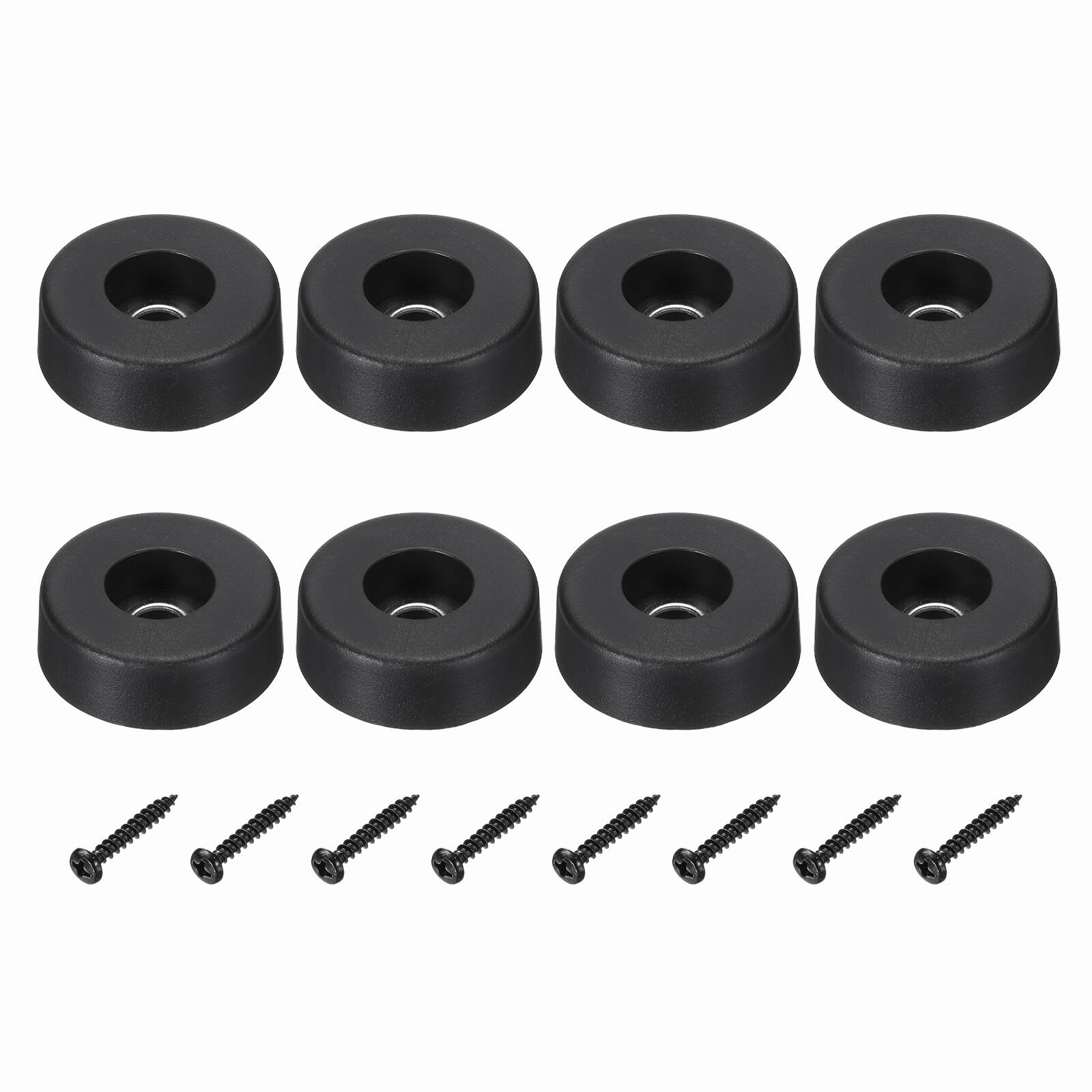 "Unique Bargains - Rubber Speaker Isolation Feet, 1.18""x0.39"" Anti-Vibration Pad with Screws for Electronic Speaker 8pcs - Black" price history on PriceWatchPro