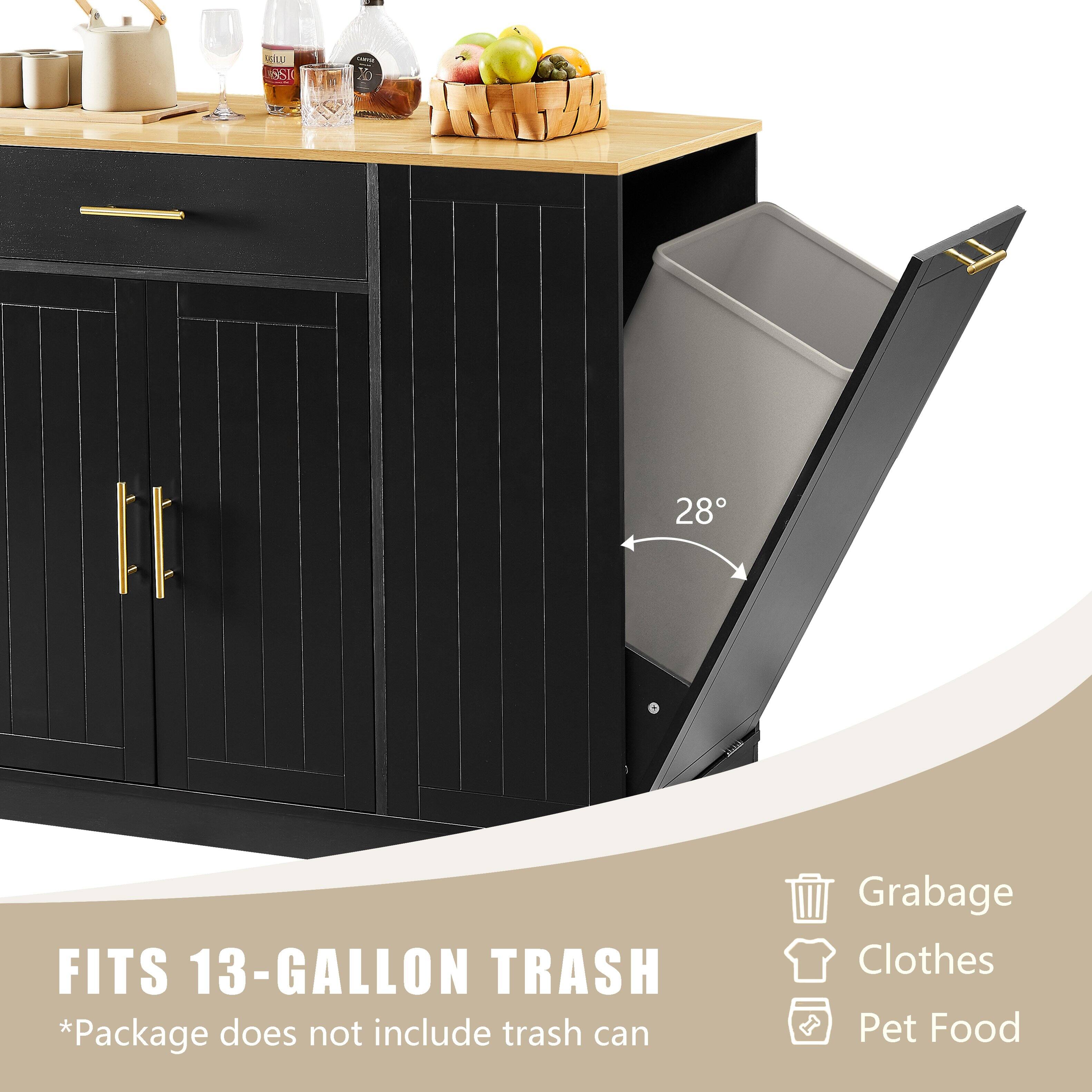 FITS 13-GALLON TRASH  
*Package does not include trash can  

28°  

Grabage  
Clothes  
Pet Food