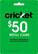 Front. Cricket Wireless - $50 Refill Card.