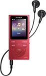 Front Zoom. Sony - Walkman NW-E394 8GB* MP3 Player - Red.