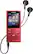 Front. Sony - Walkman NW-E394 8GB* MP3 Player - Red.