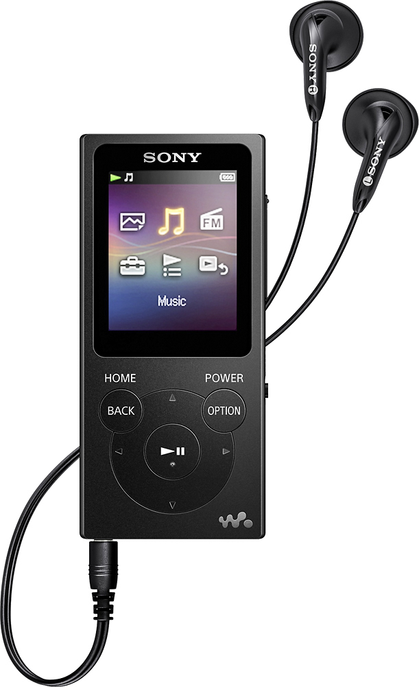 Buy MP3 Player 8GB* Sony NW-E394/B Walkman - Best Black NW-E394