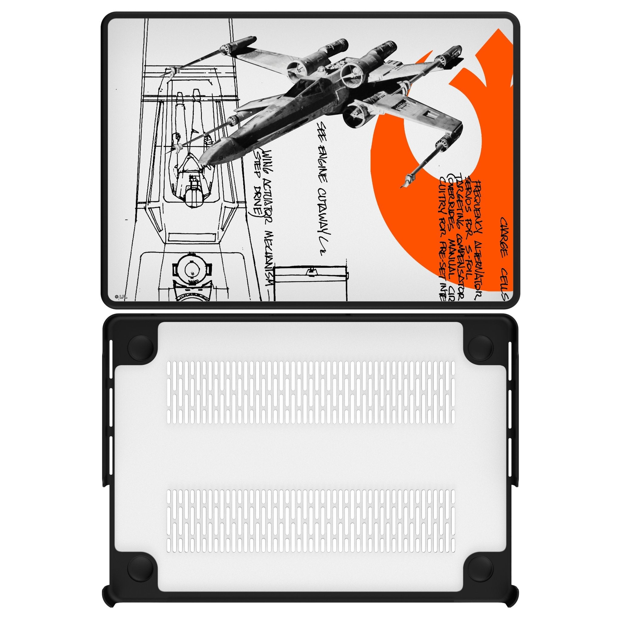 Keyscaper - Star Wars: A New Hope FactionTech Laptop Case - Apple MacBook Air 15-inch (M2, 2023)/(M3, 2024) - X-Wing