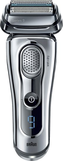 Braun - Series 9 Clean & Charge Wet/Dry Electric Shaver - Silver - Angle Zoom