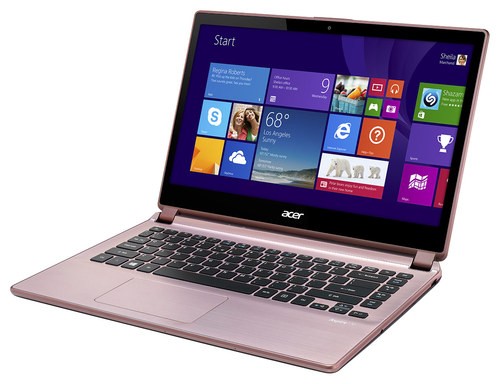  Acer - Aspire 14&quot; Touch-Screen Laptop - Intel Core i5 - 8GB Memory - 1TB Hard Drive - Arctic Rose