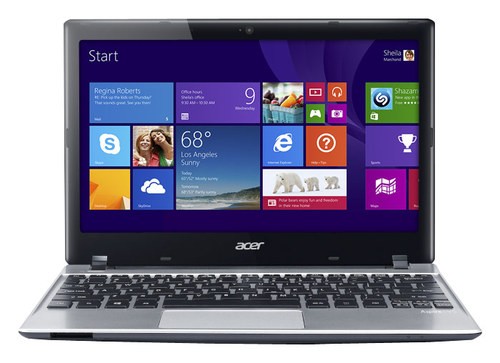  Acer - Aspire 11.6&quot; Touch-Screen Laptop - AMD A4-Series - 4GB Memory - 500GB Hard Drive - Silver