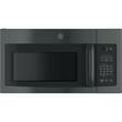 GE - 1.6 Cu. Ft. Over-the-Range Microwave - Black - Larger Front