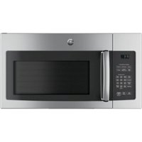 GE - 1.6 Cu. Ft. Over-the-Range Microwave - Stainless steel - Front_Zoom