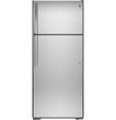 GE - 17.5 Cu. Ft. Top-Freezer Refrigerator - White - Larger Front