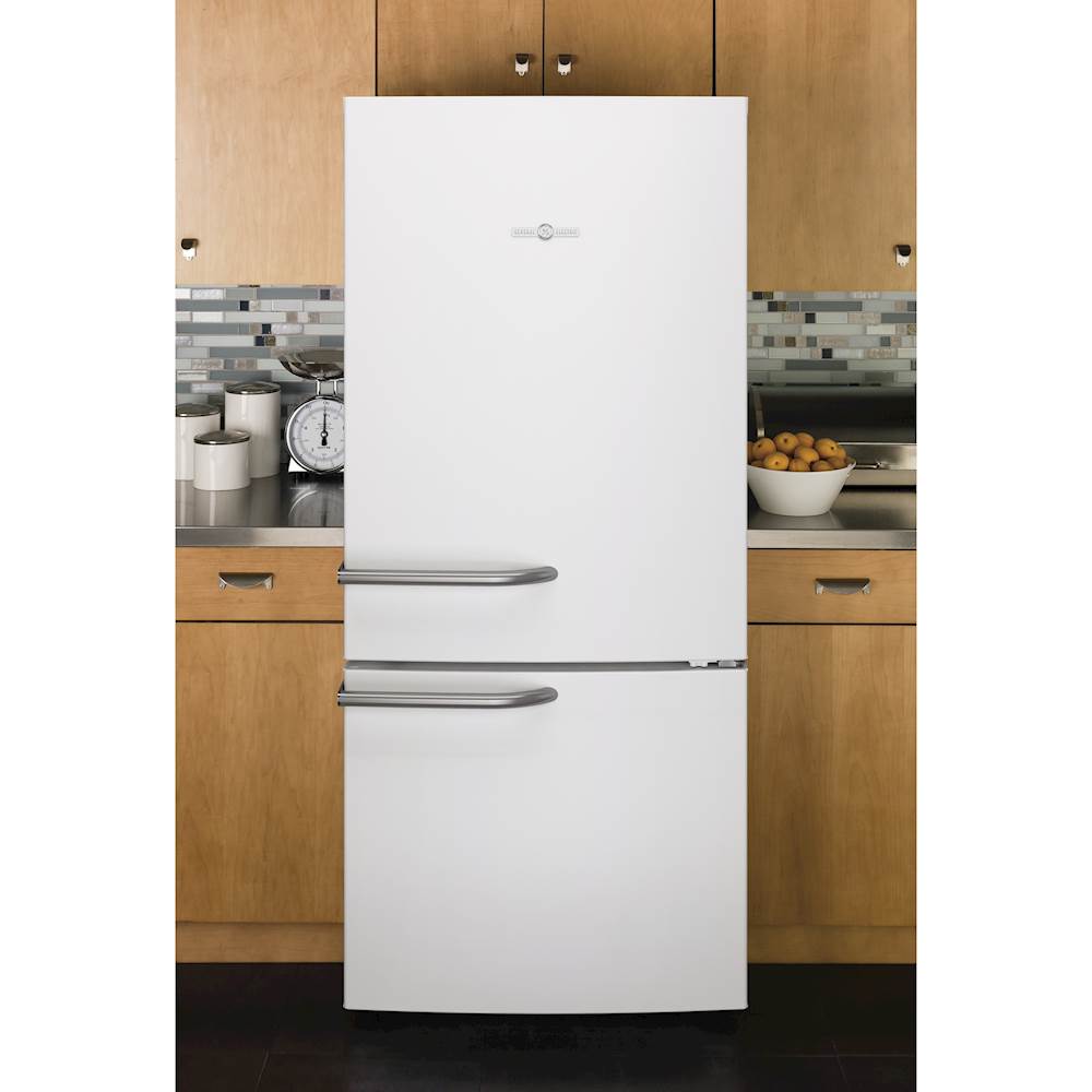 GE Artistry Series 20.9 Cu. Ft. Bottom-Freezer Refrigerator High gloss ...