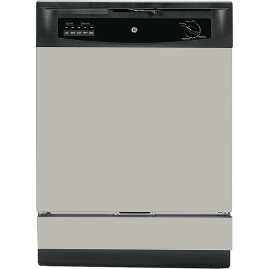 Front Zoom. GE - 24" Built-In Dishwasher - Silver.