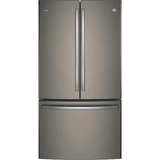 Ge 23 1 Cu Ft French Door Counter Depth Refrigerator Slate Pwe23kmkes Best Buy