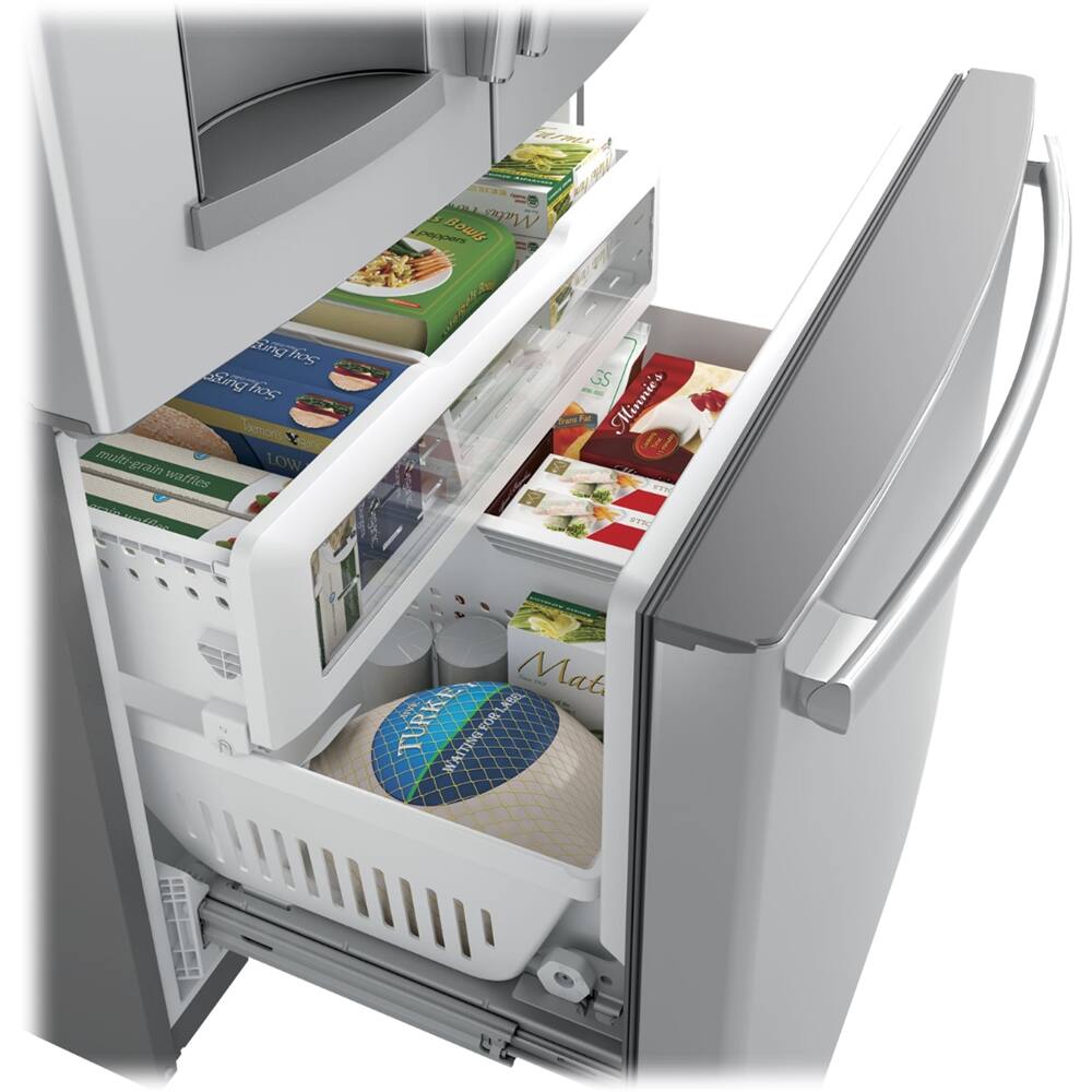 Alt View 14. GE - 27.8 Cu. Ft. French Door Refrigerator.