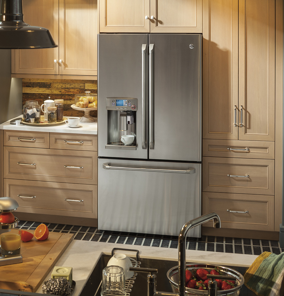 Cafe 27.8 Cu ft French Door Refrigerator - Stainless Steel